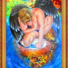 Кающийся ангел (0.80х1.20м, холст, масло, 2014 г.)